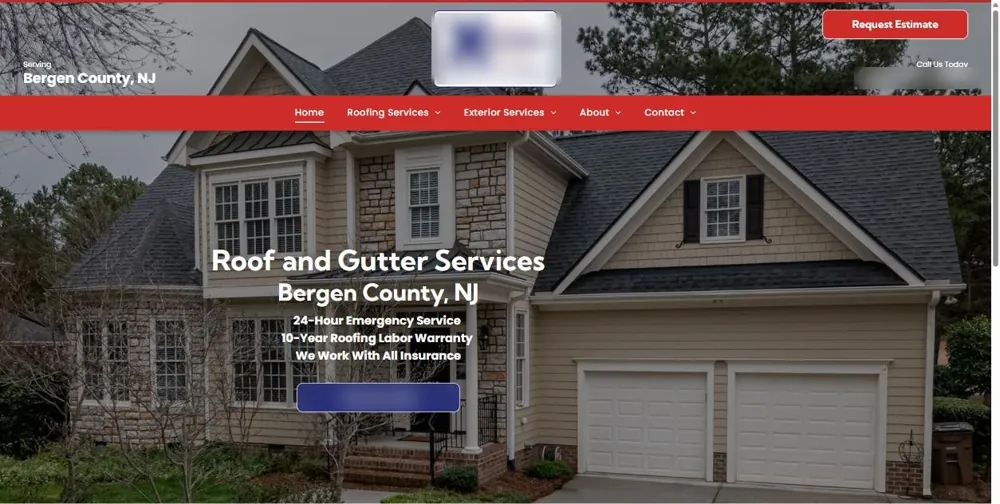 Hibu roofer hero, name blurred